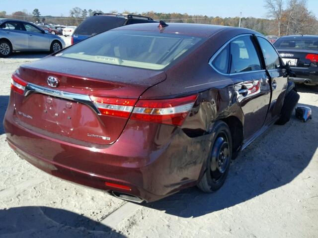 4T1BK1EB7EU079794 - 2014 TOYOTA AVALON BAS MAROON photo 4