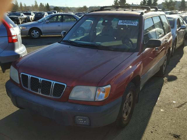 JF1SF63502H716859 - 2002 SUBARU FORESTER L RED photo 2