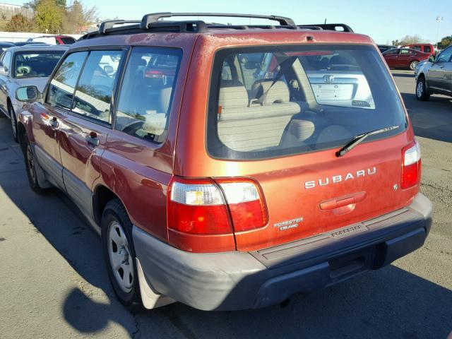 JF1SF63502H716859 - 2002 SUBARU FORESTER L RED photo 3