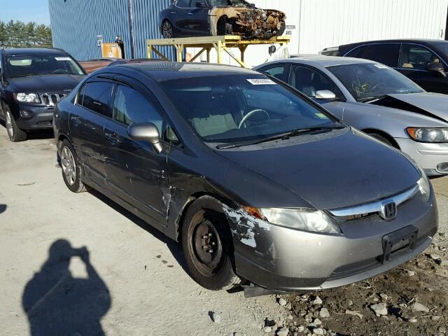 2HGFA16518H332795 - 2008 HONDA CIVIC LX GRAY photo 9