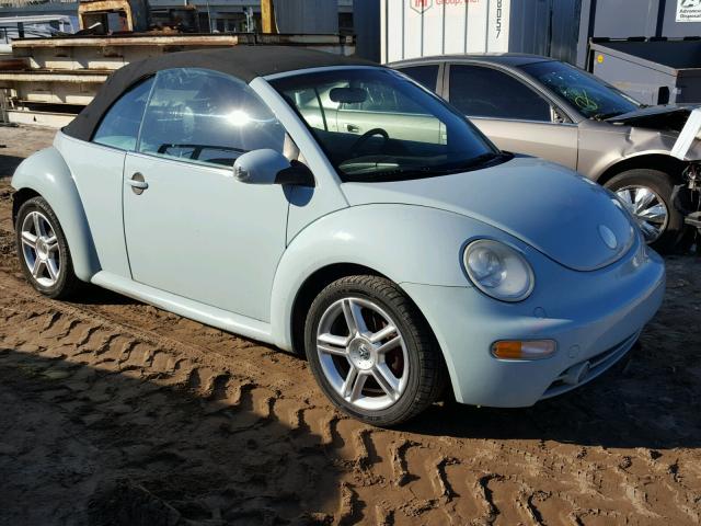 3VWCD31Y04M321804 - 2004 VOLKSWAGEN NEW BEETLE BLUE photo 1