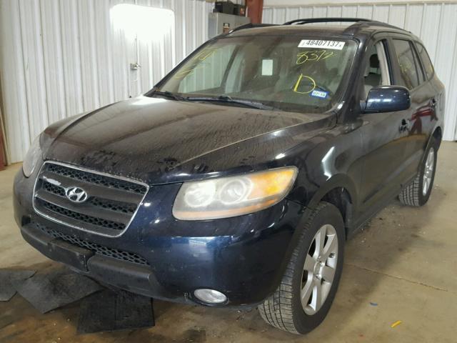 5NMSH13E17H088372 - 2007 HYUNDAI SANTA FE S BLUE photo 2