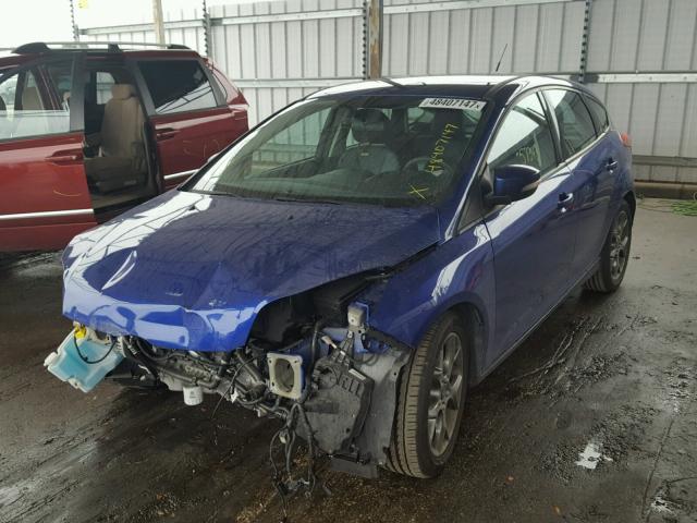 1FADP3K21EL296932 - 2014 FORD FOCUS SE BLUE photo 2