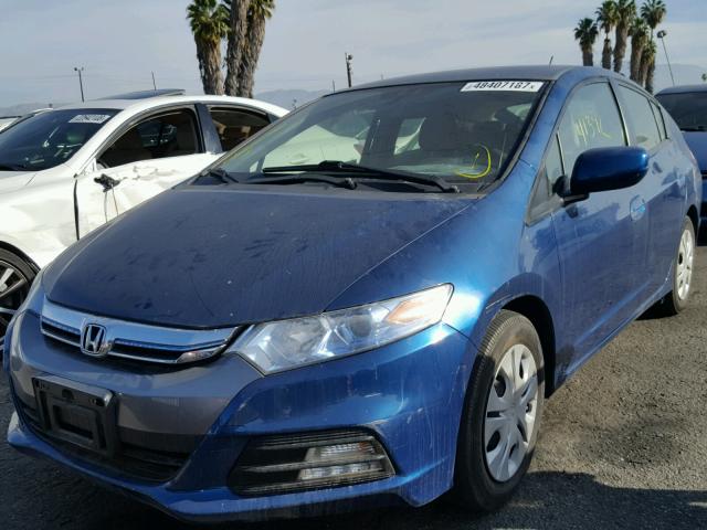 JHMZE2H38DS005507 - 2013 HONDA INSIGHT BLUE photo 2