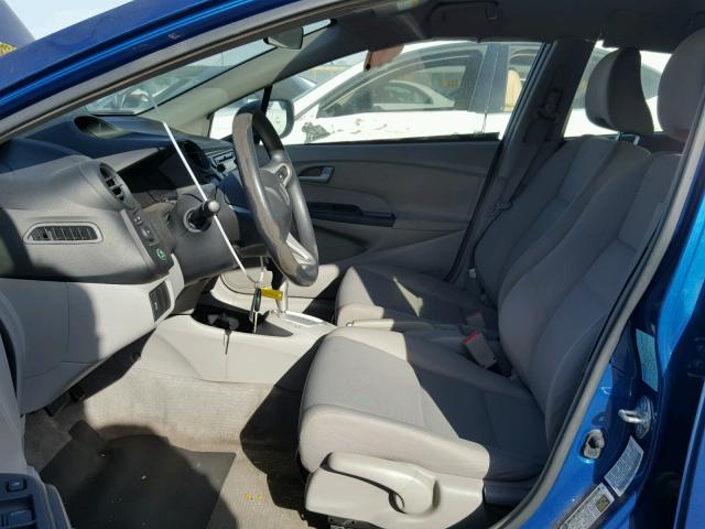 JHMZE2H38DS005507 - 2013 HONDA INSIGHT BLUE photo 5