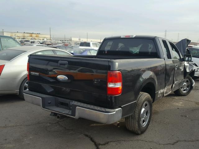 1FTPX12526KB72696 - 2006 FORD F150 BLACK photo 4