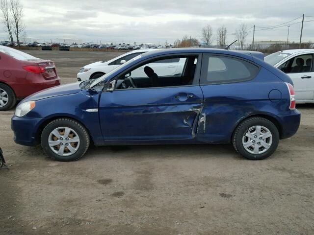 KMHCN35C39U111677 - 2009 HYUNDAI ACCENT SE BLUE photo 9