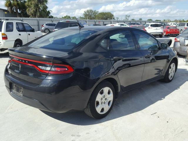 1C3CDFAA5DD226016 - 2013 DODGE DART SE BLACK photo 4