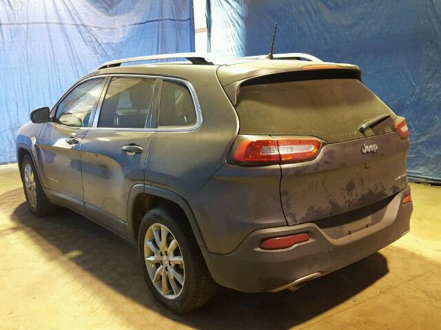 1C4PJLDB2GW350374 - 2016 JEEP CHEROKEE L GRAY photo 3