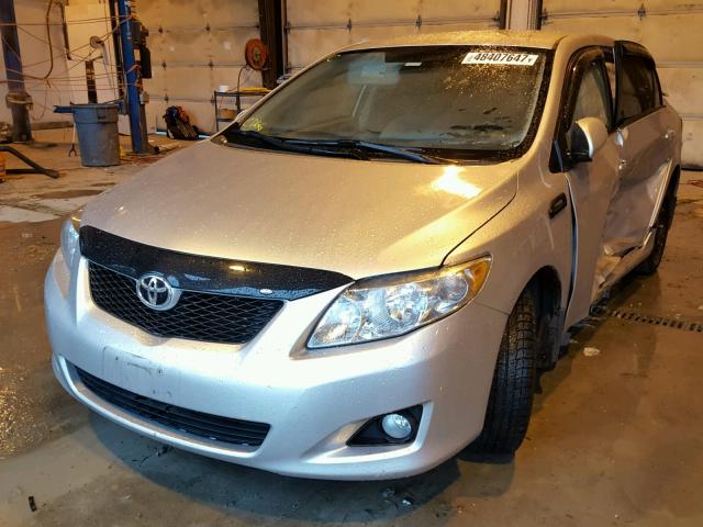 2T1BU40E59C010848 - 2009 TOYOTA COROLLA BA GRAY photo 2