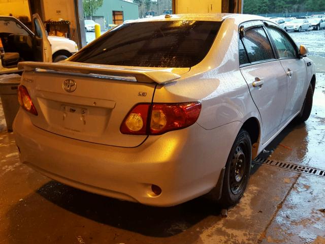 2T1BU40E59C010848 - 2009 TOYOTA COROLLA BA GRAY photo 4