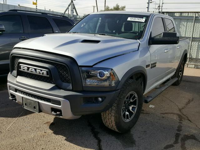 1C6RR7YT0GS289598 - 2016 RAM 1500 REBEL SILVER photo 2