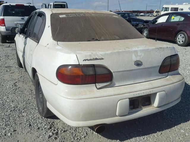 1G1ND52J816257413 - 2001 CHEVROLET MALIBU WHITE photo 3