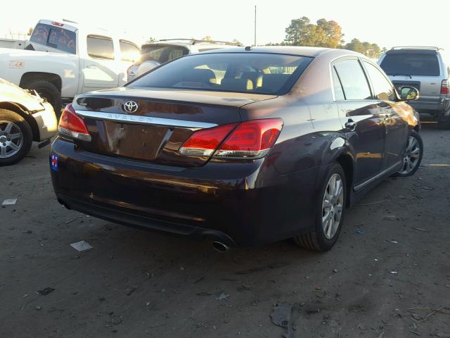 4T1BK3DB8BU439390 - 2011 TOYOTA AVALON BAS BLUE photo 4
