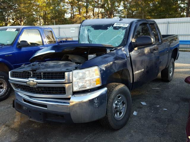 1GCHC49K89E124491 - 2009 CHEVROLET SILVERADO BLUE photo 2