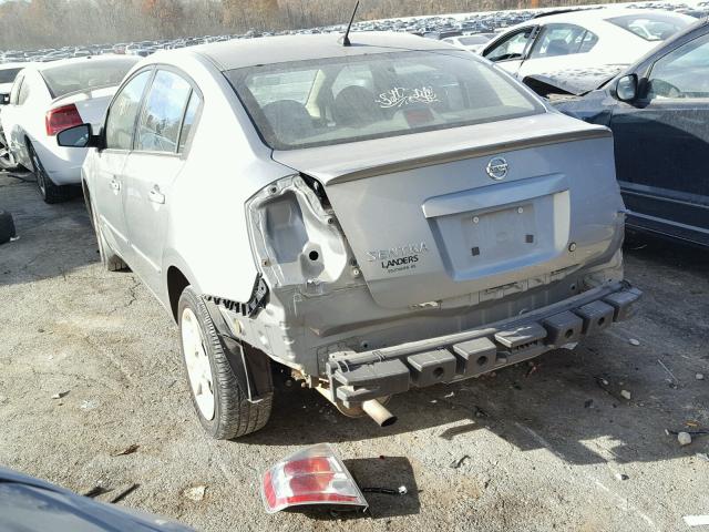 3N1AB61E48L690929 - 2008 NISSAN SENTRA 2.0 GRAY photo 3