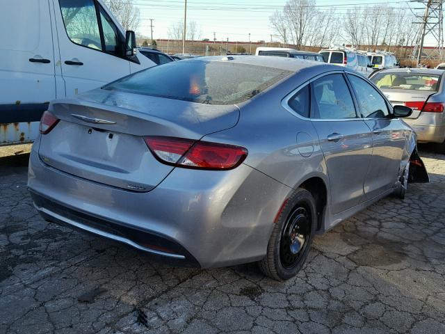 1C3CCCAB2FN590885 - 2015 CHRYSLER 200 LIMITE GRAY photo 4