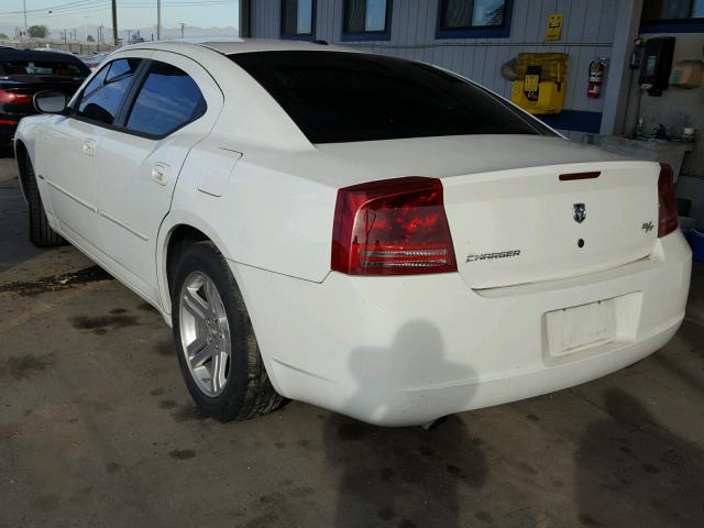 2B3KA53H46H334879 - 2006 DODGE CHARGER R/ WHITE photo 3