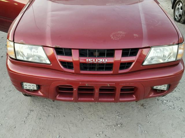 4S2DM58W544302513 - 2004 ISUZU RODEO S MAROON photo 7