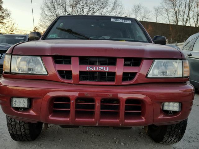 4S2DM58W544302513 - 2004 ISUZU RODEO S MAROON photo 9