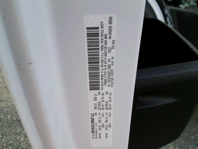 3C6TRVNG5EE119903 - 2014 RAM PROMASTER WHITE photo 10