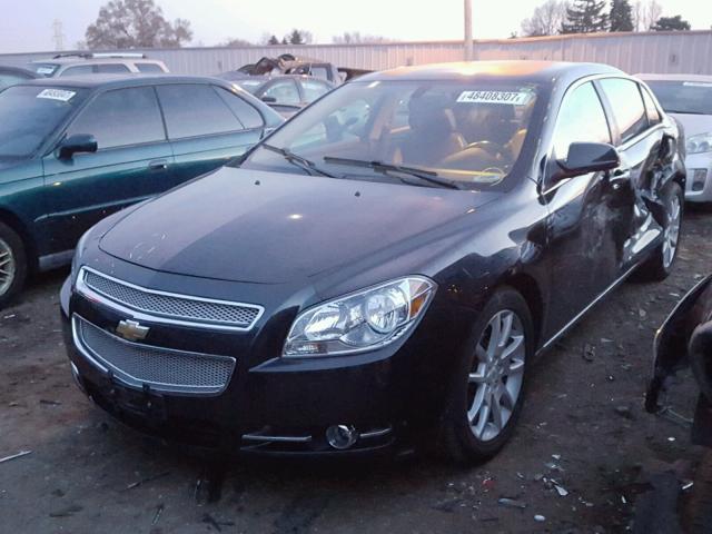 1G1ZE5EB9AF242583 - 2010 CHEVROLET MALIBU LTZ BLACK photo 2