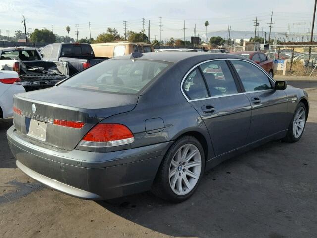 WBAGL63544DP73016 - 2004 BMW 745 I GRAY photo 4