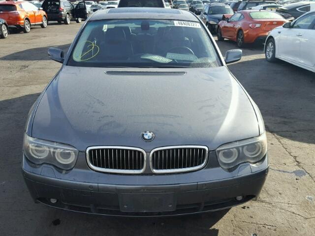 WBAGL63544DP73016 - 2004 BMW 745 I GRAY photo 9