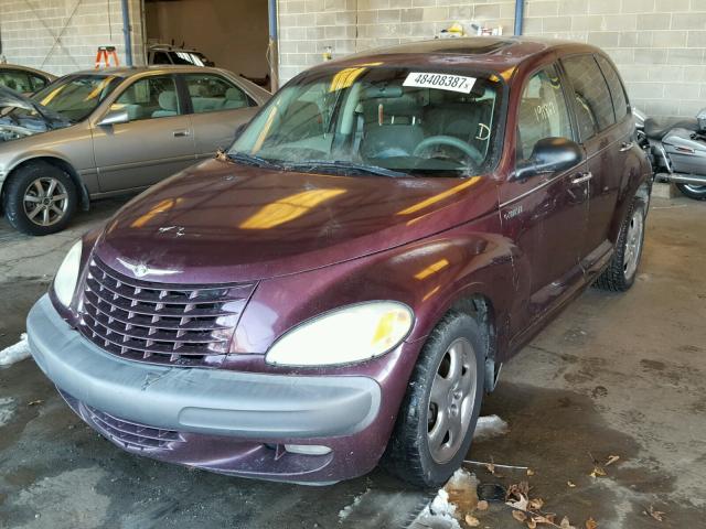 3C8FY4BB61T619469 - 2001 CHRYSLER PT CRUISER MAROON photo 2