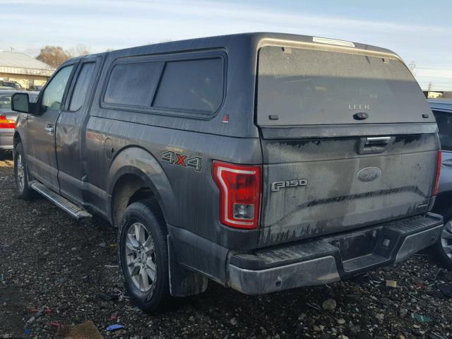 1FTFX1EF3FKD94258 - 2015 FORD F150 SUPER GRAY photo 3