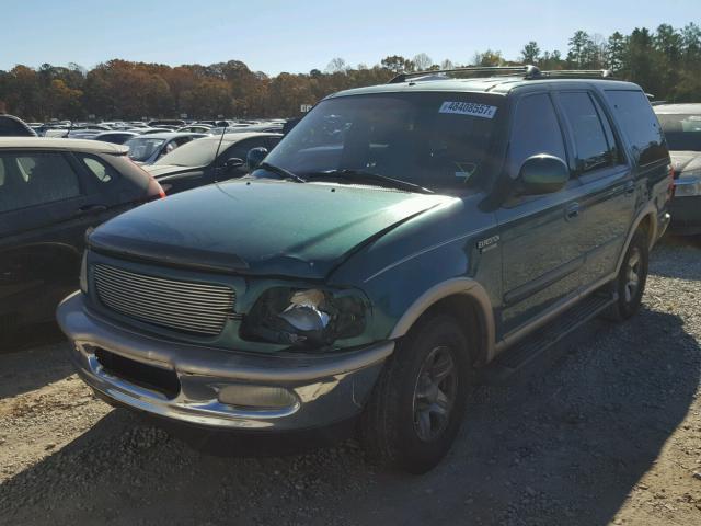 1FMEU17L0VLB85250 - 1997 FORD EXPEDITION GREEN photo 2