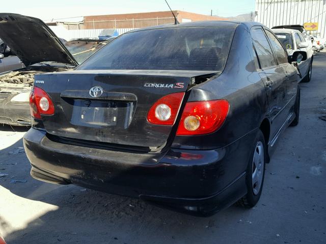 1NXBR32E86Z738702 - 2006 TOYOTA COROLLA CE BLACK photo 4