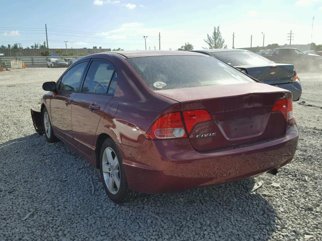 JHMFA15846S009145 - 2006 HONDA CIVIC EX RED photo 3