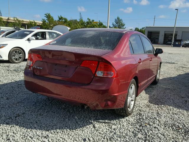 JHMFA15846S009145 - 2006 HONDA CIVIC EX RED photo 4