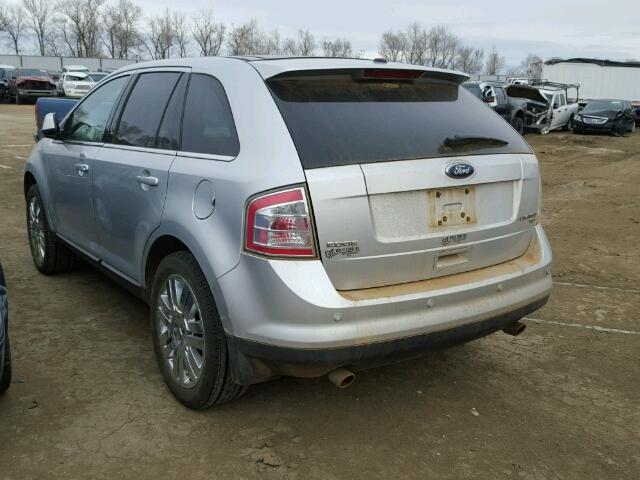 2FMDK4KC8ABA02133 - 2010 FORD EDGE LIMIT SILVER photo 3