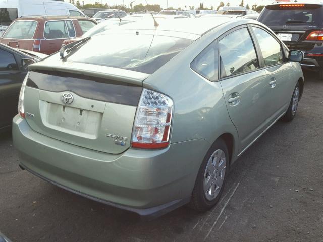 JTDKB20U077642771 - 2007 TOYOTA PRIUS GREEN photo 4