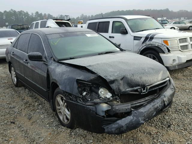 1HGCM56397A133295 - 2007 HONDA ACCORD SE BLACK photo 1