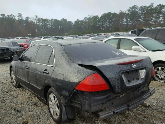 1HGCM56397A133295 - 2007 HONDA ACCORD SE BLACK photo 3