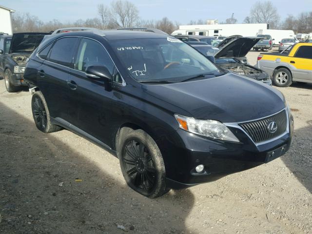 2T2BK1BA3CC144422 - 2012 LEXUS RX 350 BLACK photo 1