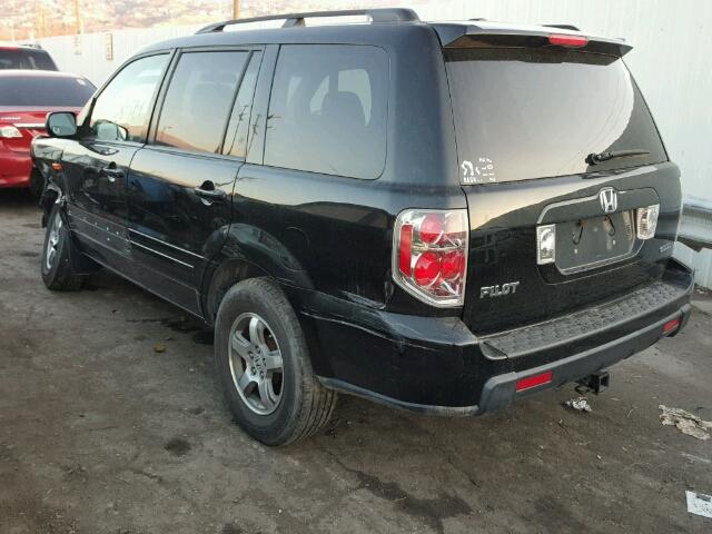 5FNYF18268B044787 - 2008 HONDA PILOT VP BLACK photo 3