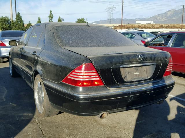 WDBNG70J71A213279 - 2001 MERCEDES-BENZ S 430 BLACK photo 3