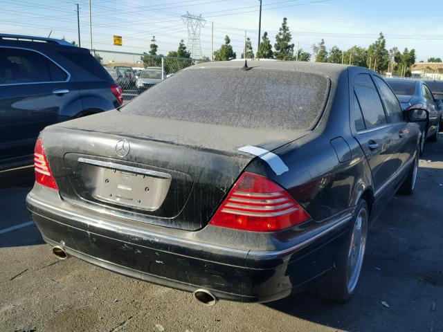 WDBNG70J71A213279 - 2001 MERCEDES-BENZ S 430 BLACK photo 4