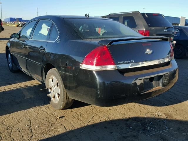 2G1WT58K479377542 - 2007 CHEVROLET IMPALA LT BLACK photo 3