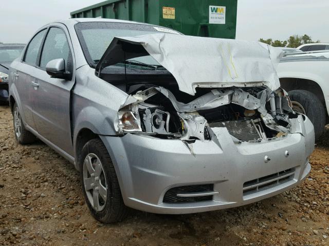 KL1TD56E89B347957 - 2009 CHEVROLET AVEO LS SILVER photo 1