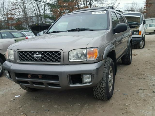 JN8DR09Y21W593587 - 2001 NISSAN PATHFINDER GRAY photo 2