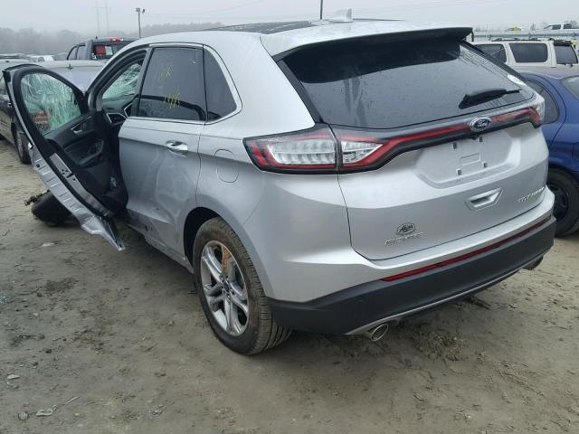 2FMPK3K86HBB81317 - 2017 FORD EDGE TITAN SILVER photo 3