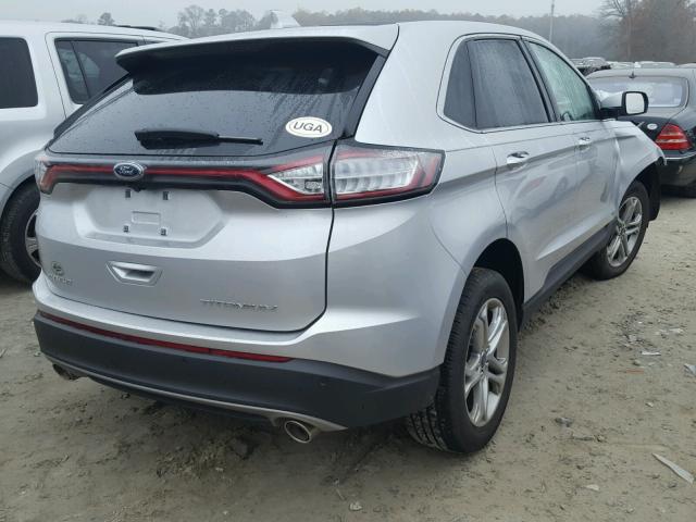 2FMPK3K86HBB81317 - 2017 FORD EDGE TITAN SILVER photo 4