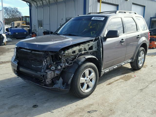 1FMCU0DG0BKC48180 - 2011 FORD ESCAPE XLT GRAY photo 2