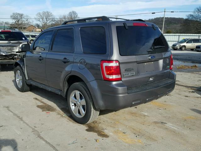 1FMCU0DG0BKC48180 - 2011 FORD ESCAPE XLT GRAY photo 3