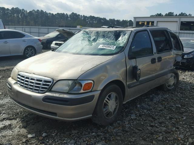 1GNDX03E9YD137390 - 2000 CHEVROLET VENTURE GOLD photo 2